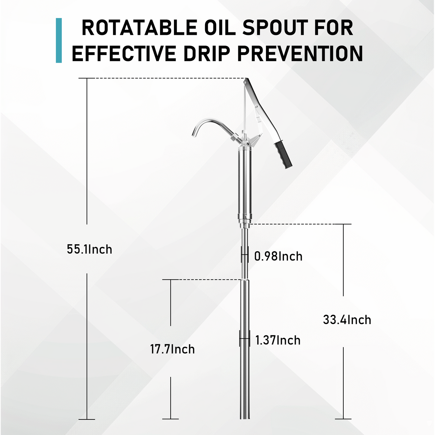 BUROOL 55 Gallon Drum Pump