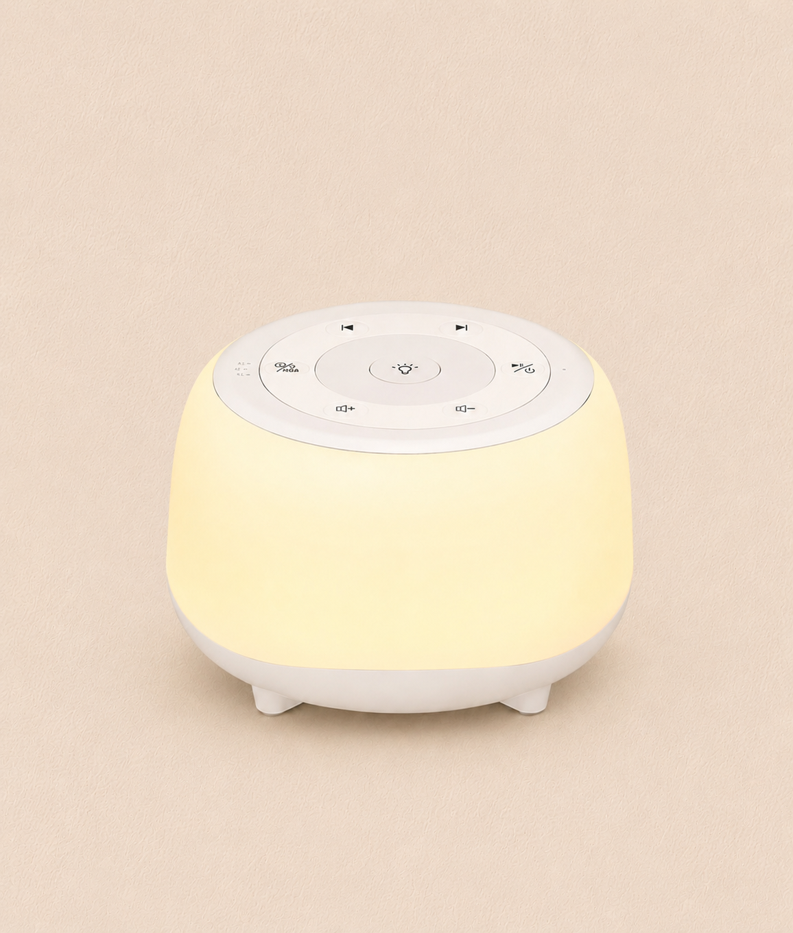 HEYAXA white noise sound machine with soft night light for baby sleep routines