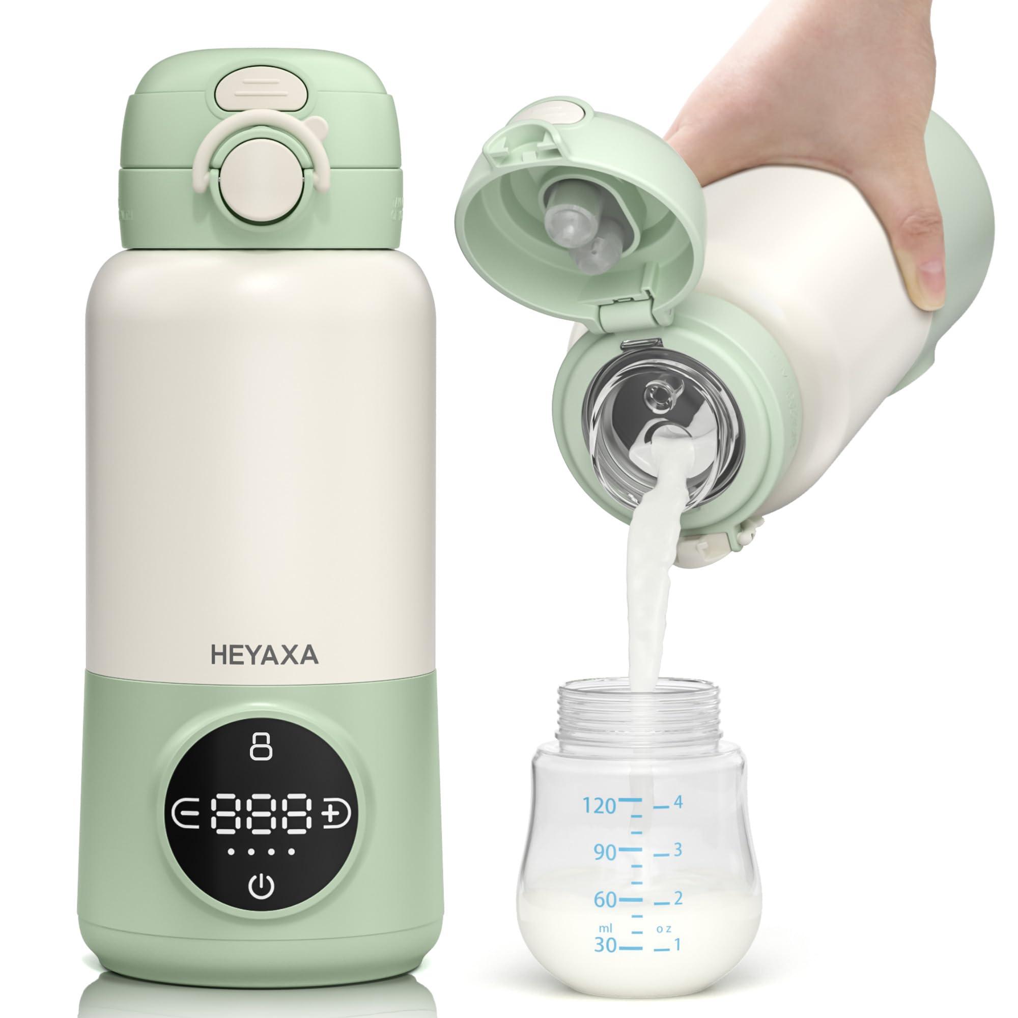 HEYAXA portable bottle warmer with bottle
